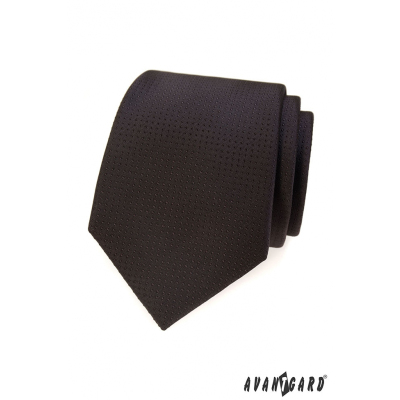 Braune Krawatte mit gepunkteter Struktur