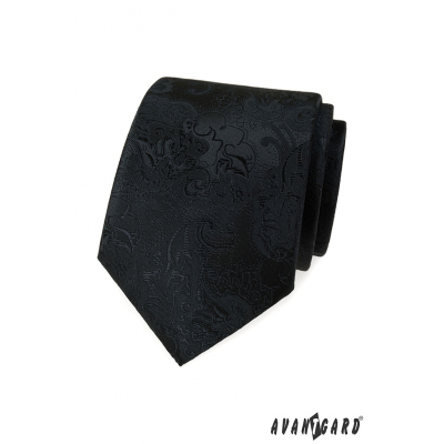 Schwarze Krawatte mit Paisley-Muster