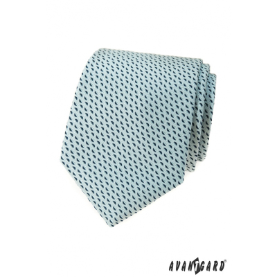 Minze Krawatte mit blauem Muster