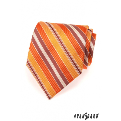 Krawatte mit orangen Streifen
