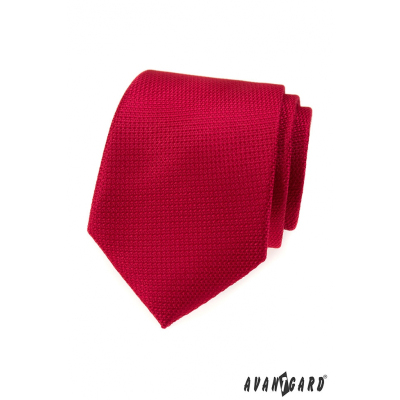 Rote Krawatte mit Oberflächenstruktur