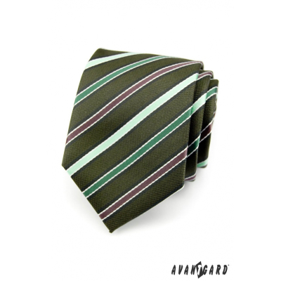 Krawatte    Grün Streifen