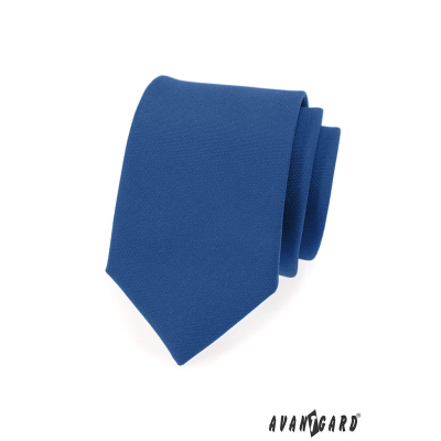 Blaue Herren Krawatte mit matter Oberfläche