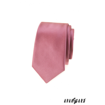 Altrosa schmale Krawatte