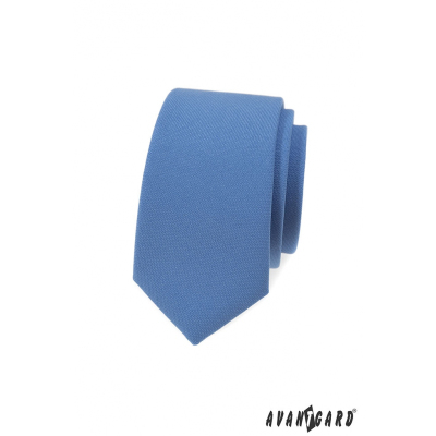 Blaue, schmale Krawatte