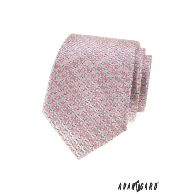 Herren Krawatte mit rosa Muster