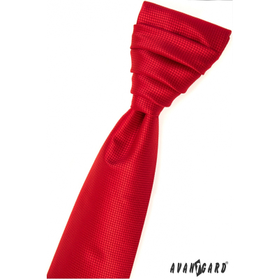 Strukturierte französische rote Krawatte