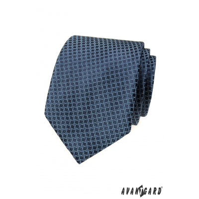 Blaue Krawatte mit Muster