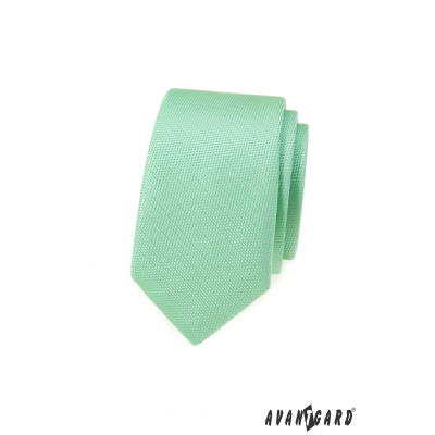 Mintgrüne schmale Krawatte