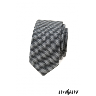 Graue 5 cm schmale Krawatte