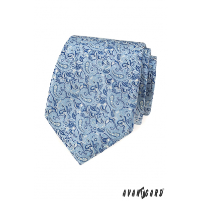Blaue Krawatte mit elegantem Paisleymuster