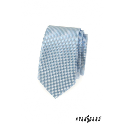 Hellblaue schmale Krawatte