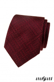 Burgunder Krawatte mit Textur