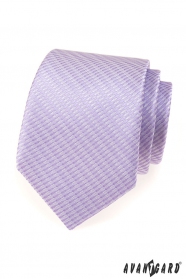 Weiße Krawatte mit lila Streifen
