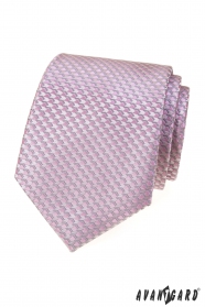 Rosafarbene Krawatte mit modernem Muster