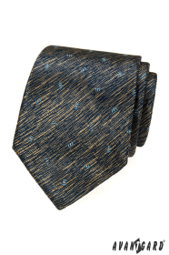 Blau-gelbe gestromte Krawatte
