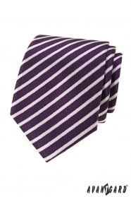Lila Herren Krawatte mit Streifen