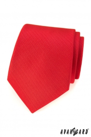 Rote Avantgard Krawatte mit feiner Struktur
