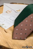 Mattgrüne Krawatte LUX - Breite 7 cm