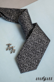Blaue Herren Krawatte Note Motiv - Breite 7 cm