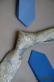 Blaue, schmale Krawatte - Breite 5 cm