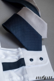 Weißes Herrenhemd mit blauen Accessoires - 52/194