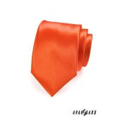 Orange Krawatte im Set mit Einstecktuch