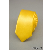 Krawatte SLIM expressive gelb - Breite 5 cm