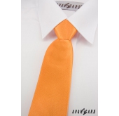 Orange Krawatte für Jungs - Länge 31 cm