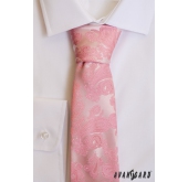 Rosa Herren Krawatte mit Paisley Muster