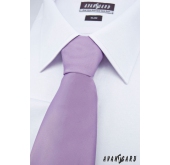 Krawatte glatt lila - Breite 7 cm