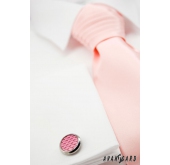 Französische Hochzeitskrawatte pink rosa - uni