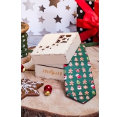 Holz Geschenkbox Weihnachten - 90x90x60 mm