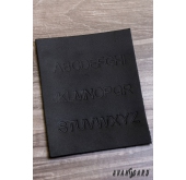 Schwarze Hosenträger mit Clips in Geschenkbox - Breite 35 mm
